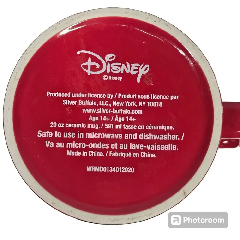 Disney Minnie Mouse Red White Polka Dots 20 Ounce Coffee Mug